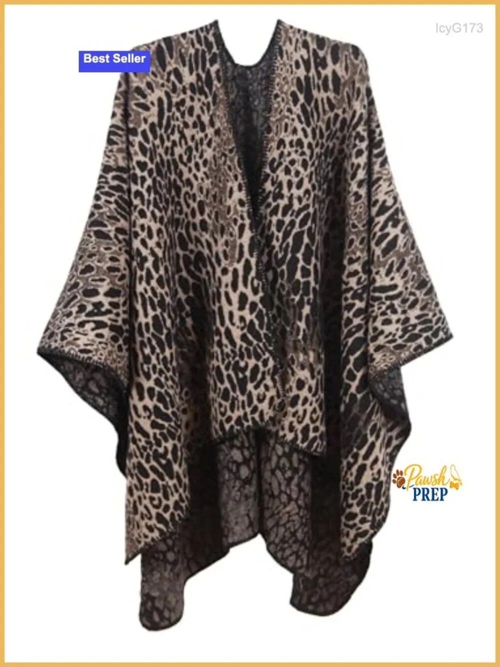 Reversible Cashmere-Feel Poncho Cape Wrap Shawl for Women, Cozy Open Front